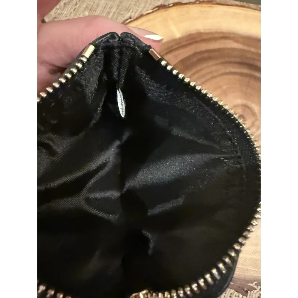 Kate Spade New York Rosie Black Pebbled Leather Mini Coin Pouch Purse - Picture 8 of 8